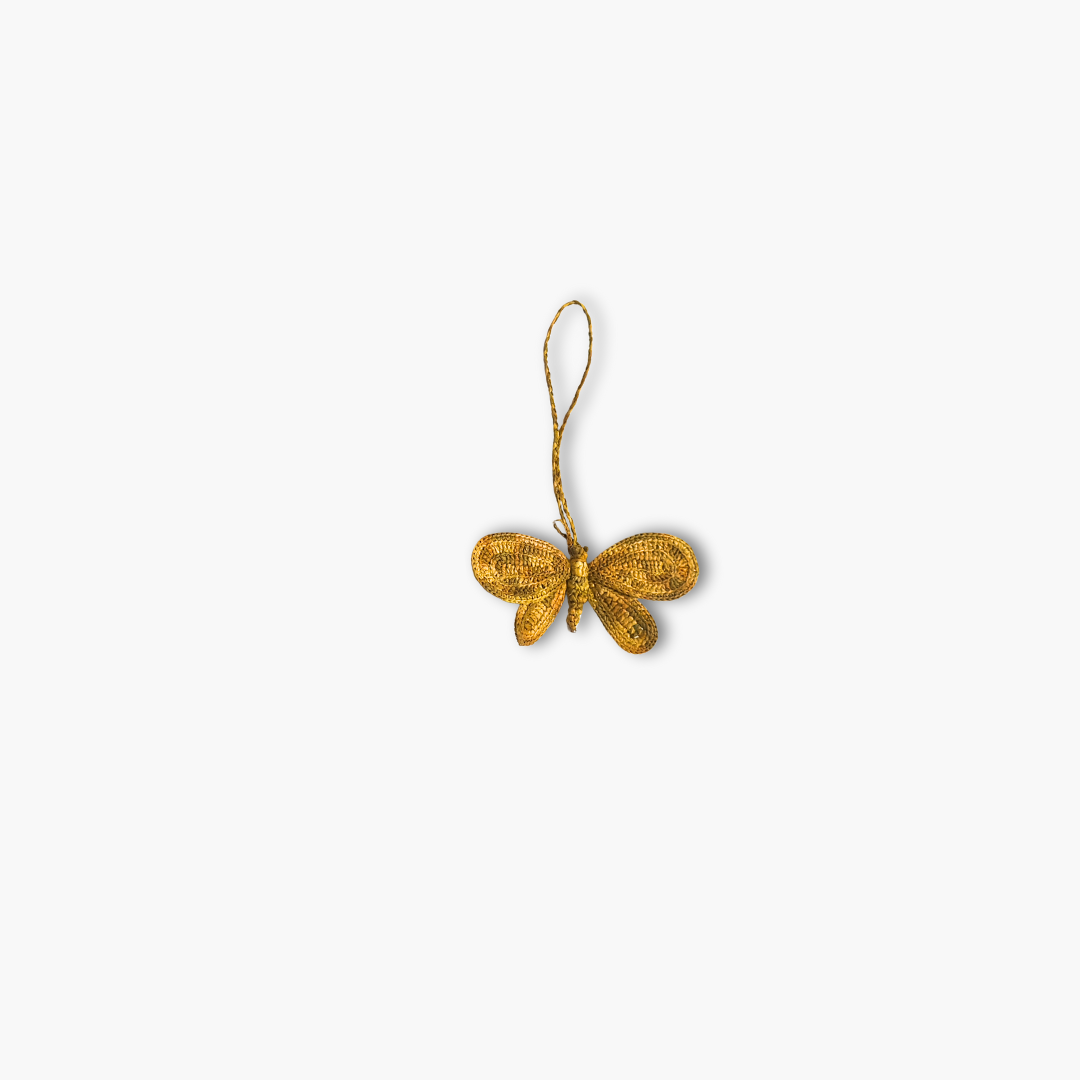 Papillon - charm en raphia