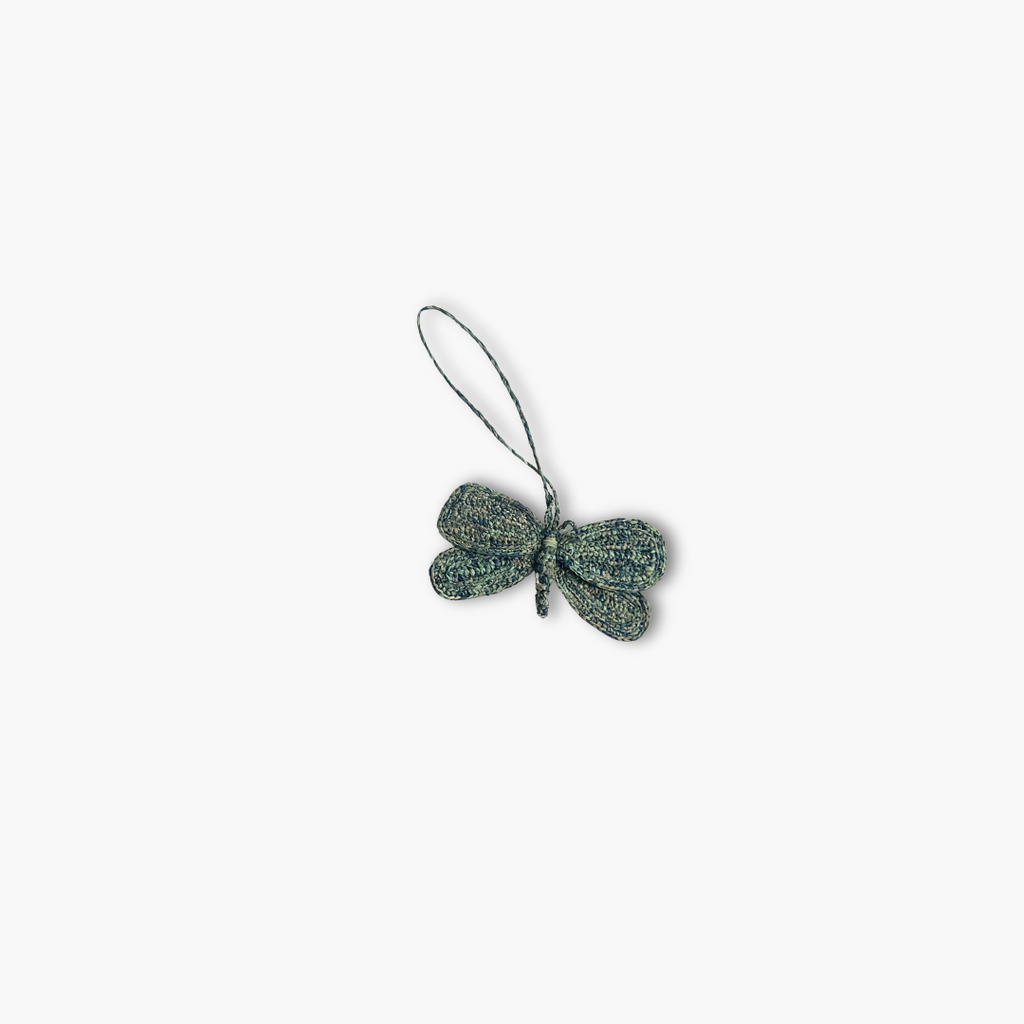 Papillon - charm en raphia