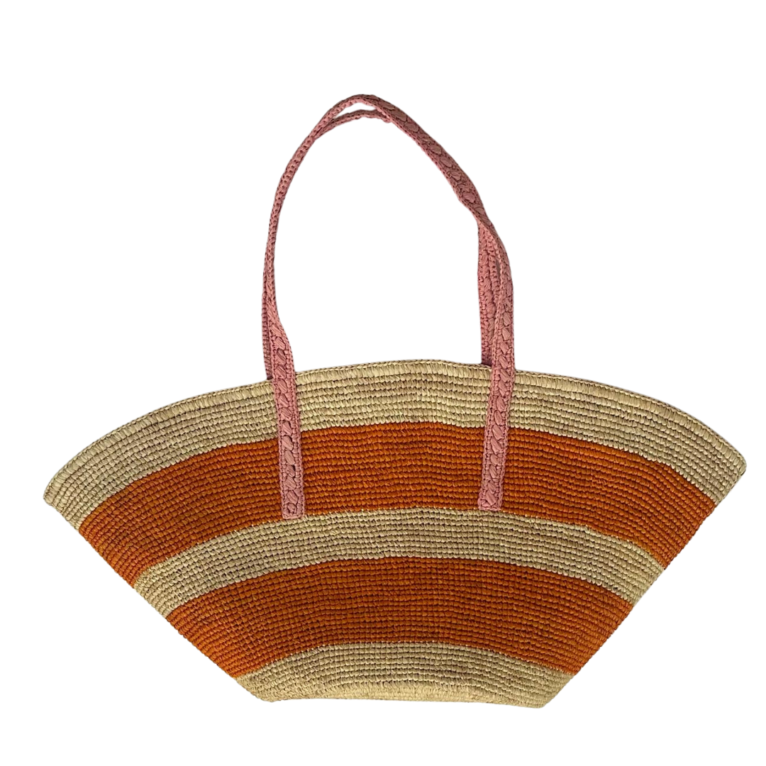 Croisette Lagon - Raffia bag