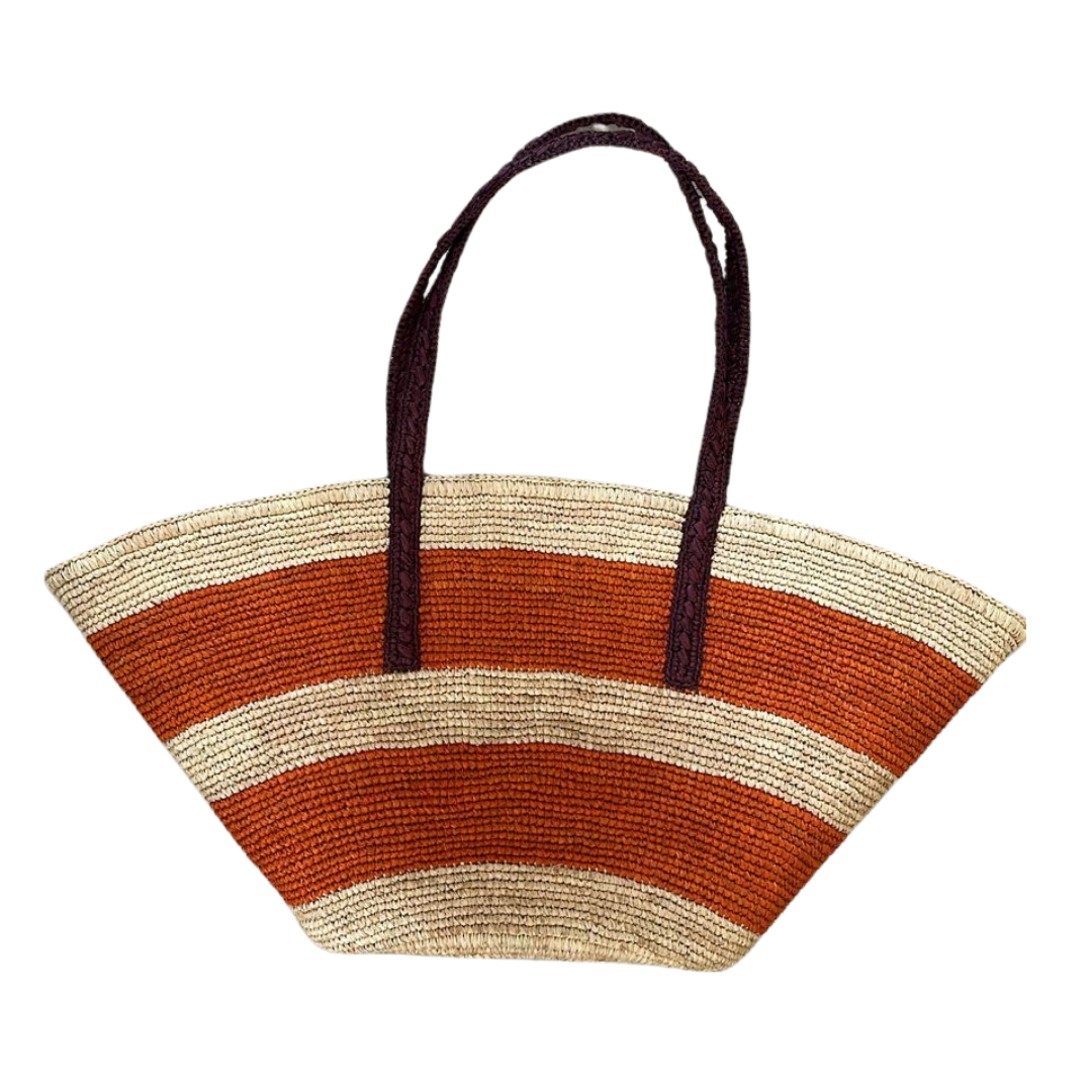 Croisette Lagon - Raffia bag