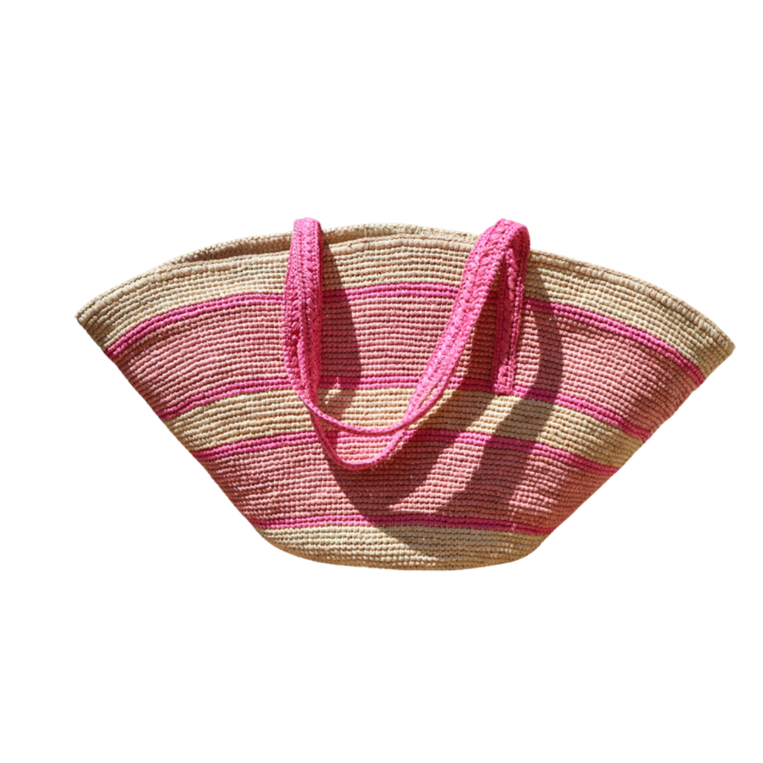 Croisette Lagon - Raffia bag