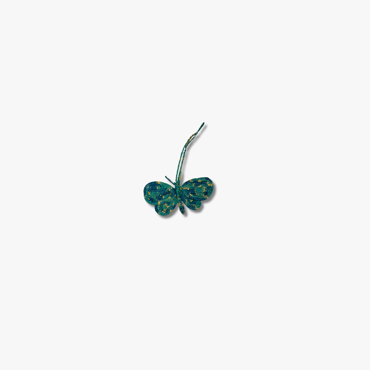 Papillon - charm en raphia
