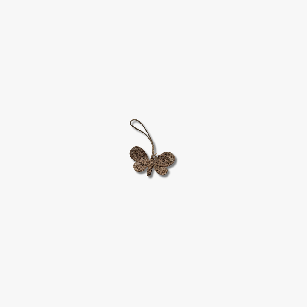 Papillon - charm en raphia