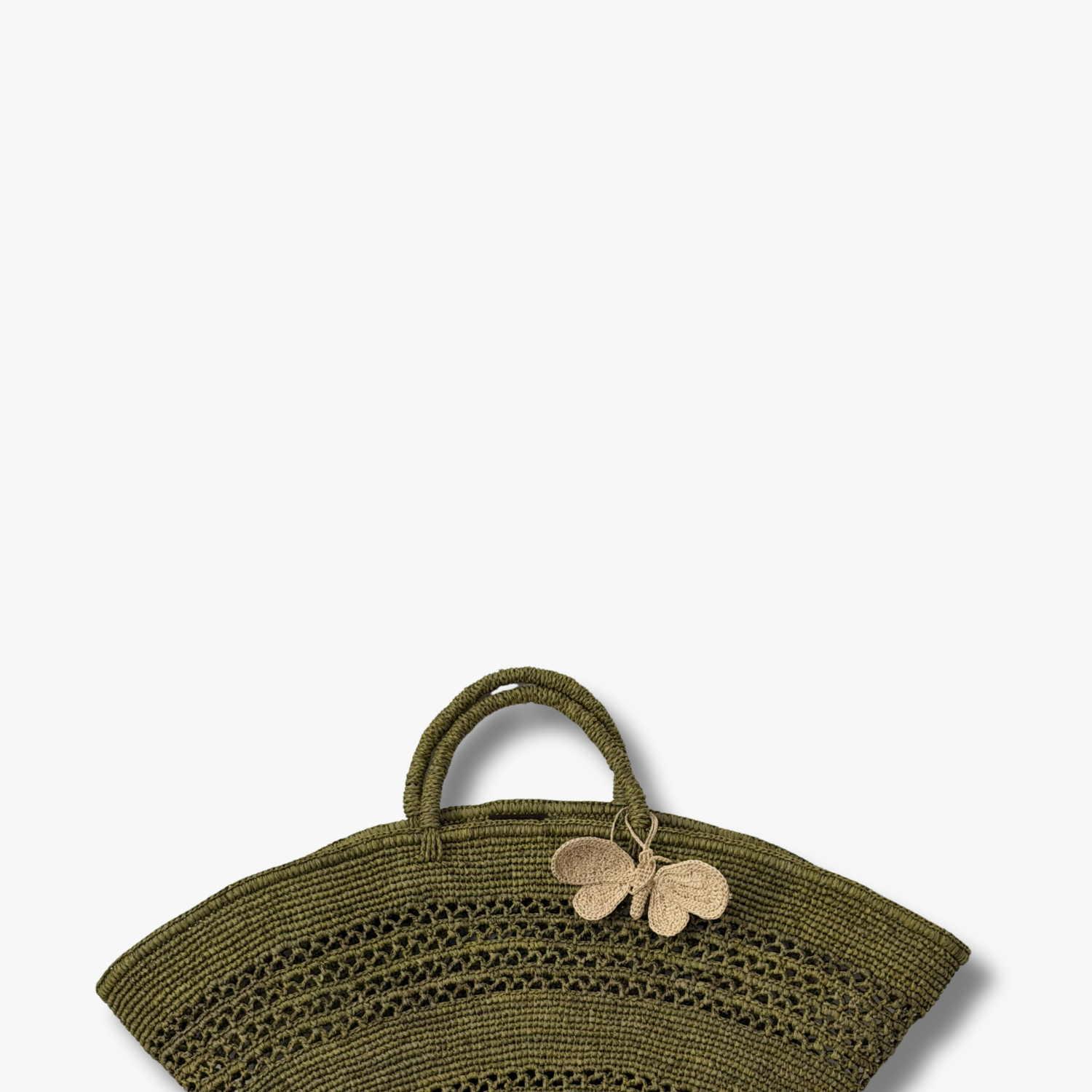 Papillon - charm en raphia
