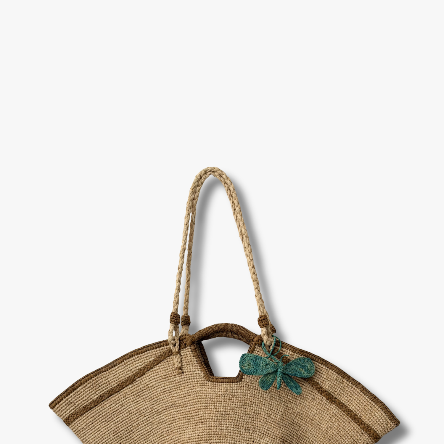 Papillon - charm en raphia